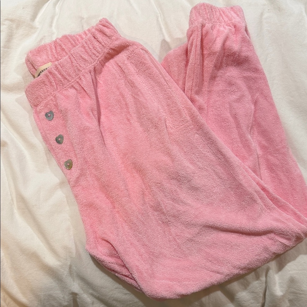 Stoney Clover Donni Collab Terrycloth Pink joggers S